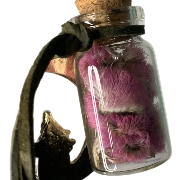 New Fairy Fluff Bottle of Luck Necklace Boutique Handcrafted Boho - Picture 5 of 5